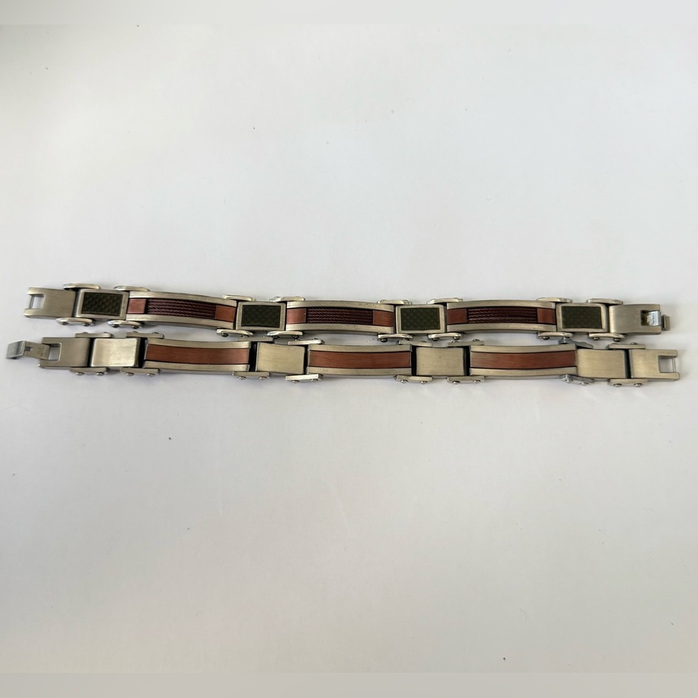 Men's 8 3/4in Stainless Steel Bracelet (1) - Picture 2 of 8